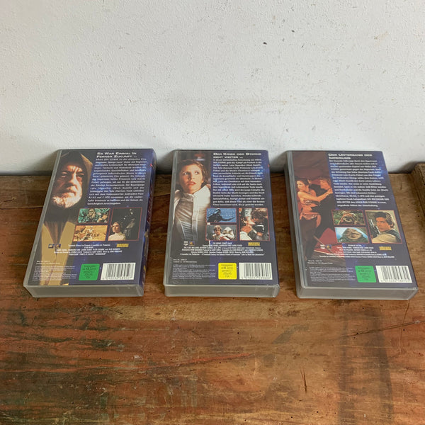 3 Star Wars VHS Video Kassetten