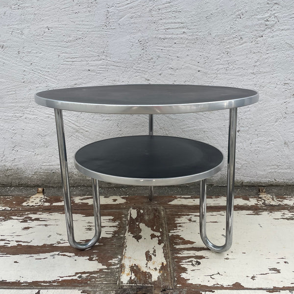 Vintage Bauhaus Tisch aus Stahlrohr von Mauser Werke