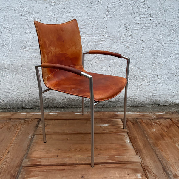 Vintage Design Leder Stuhl Balzaro von Girsberger