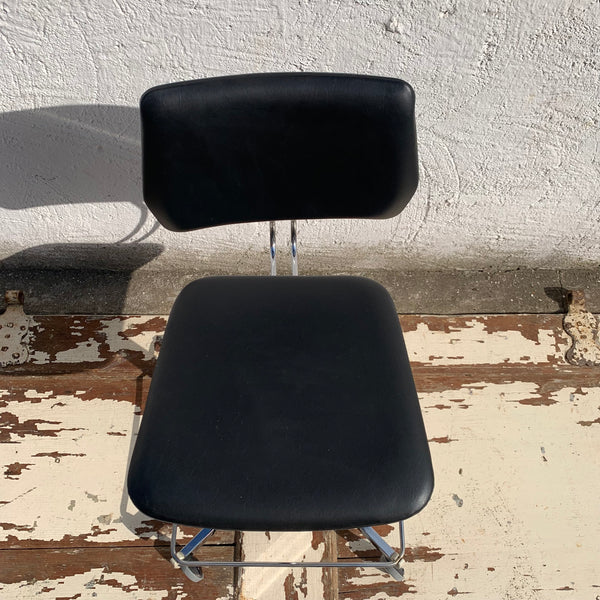 Vintage alter Drehstuhl Werkstattstuhl von Hailo