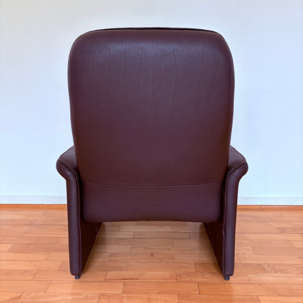 Vintage Design Sessel DS 50 mit Kippfunktion braunes Büffelleder