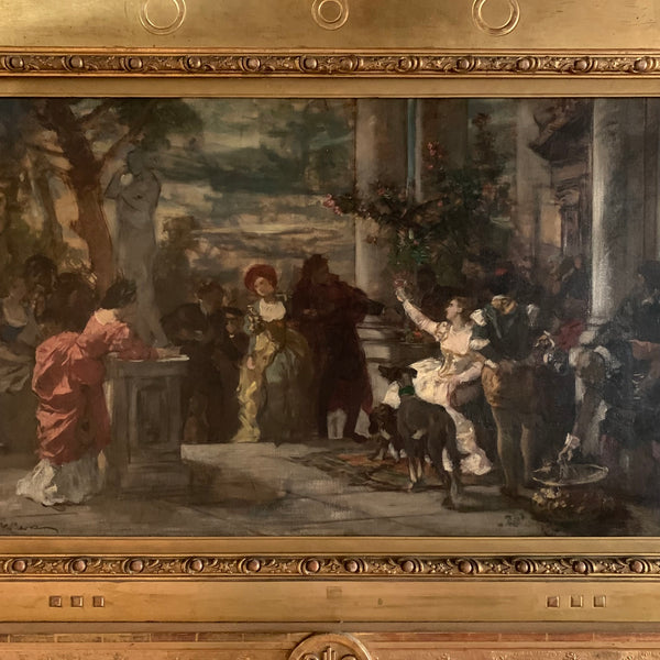 Ölgemälde Karneval in Venedig von Carl Ludwig Becker