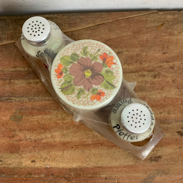 Vintage Menage Porzellan Teakholz OVP