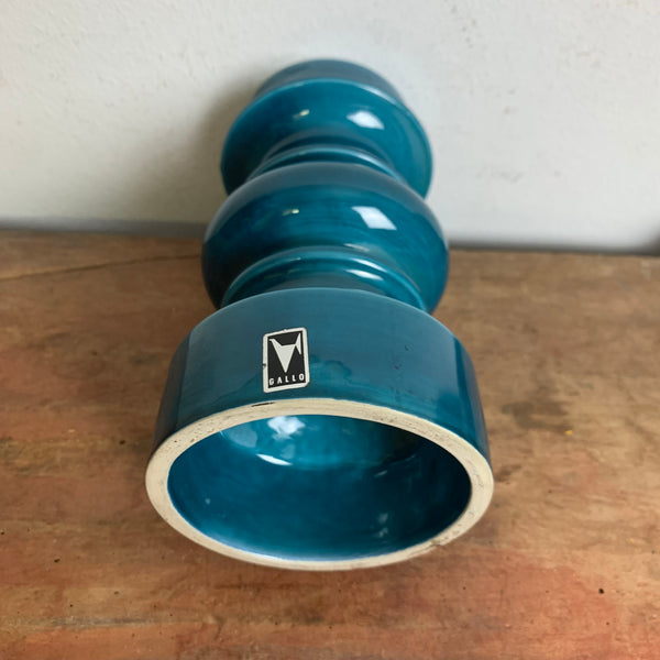 Vintage Keramik Kerzenständer Gallo Villeroy und Boch in blau