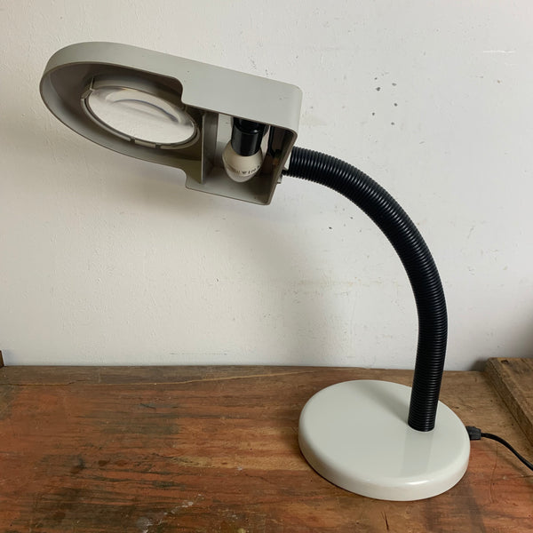 Vintage Schwanenhals Lupenlampe von Eschenbach