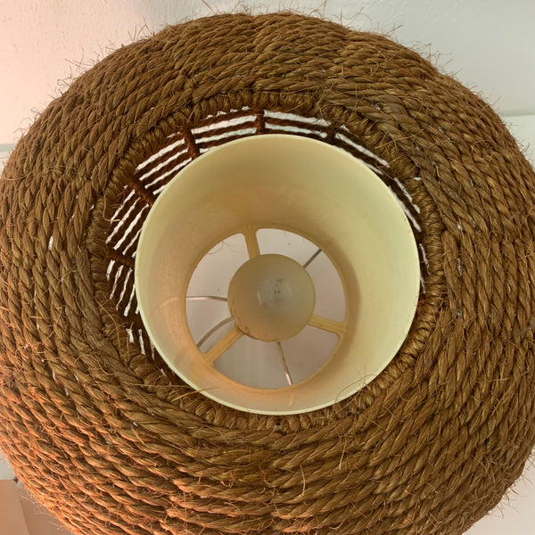 Vintage Makramee Sisal Deckenlampe