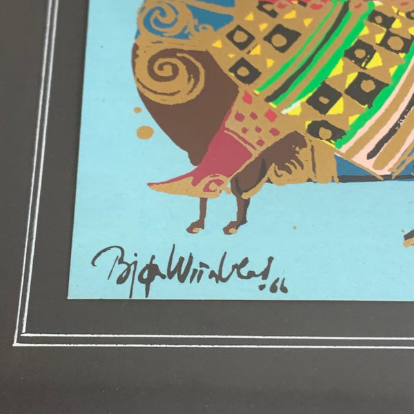 Vintage Bild Kunst von Björn Wiinblad