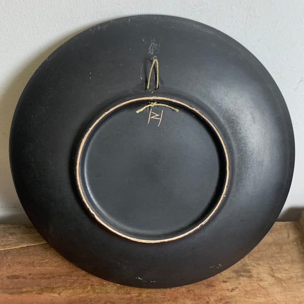 Vintage Keramik Wandteller von Ruscha Stadt