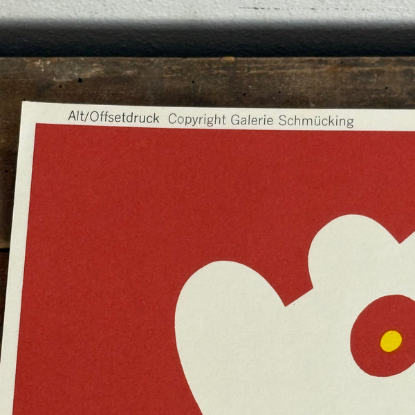 Offsetdruck Plakat Paradiesbaum von Otmar Alt Galerie Thomas München