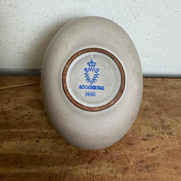 Vintage Mid Century Keramik Schale mit Henkel Bückeburg 1442