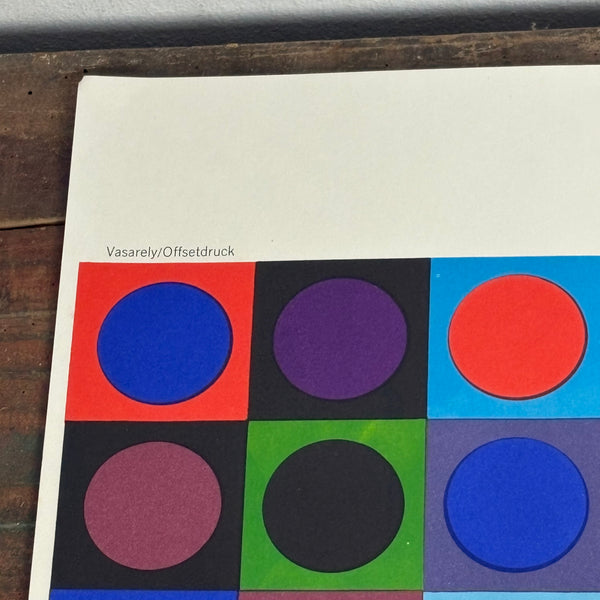 Offsetdruck Plakat Planetarische Folklore von Victor Vasarely Galerie Thomas München