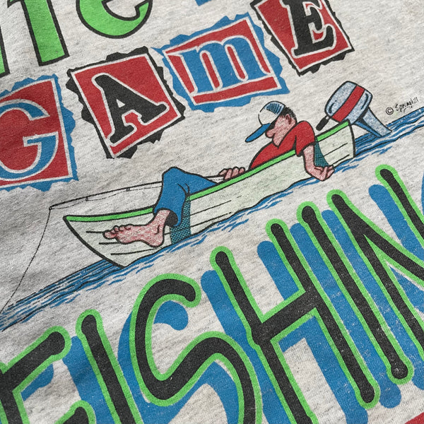 Graphic Tee mit Fishing print - Vintage