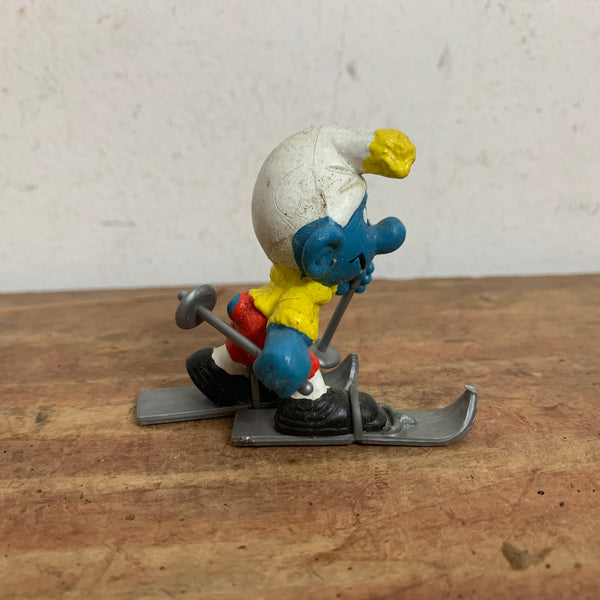 Vintage Skifahrer Schlumpf