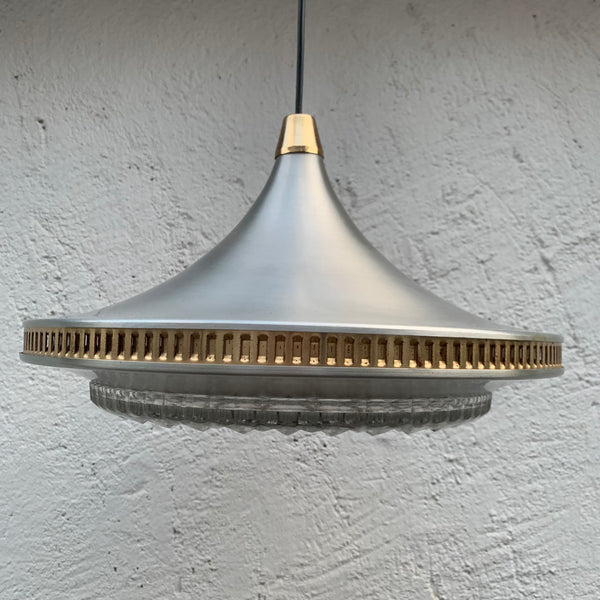 Space Age Ufo Lampe aus Aluminium