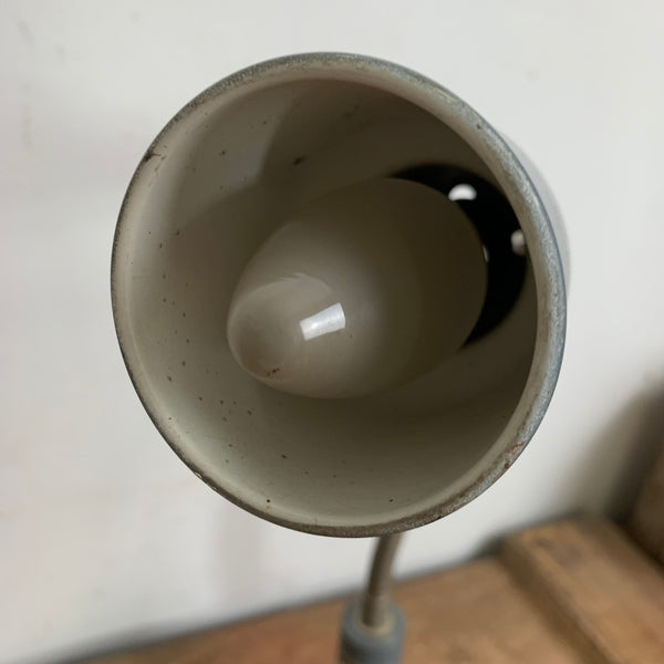 Vintage Industrial Arbeitsleuchte mit Schwanenhals und Magnetfuß