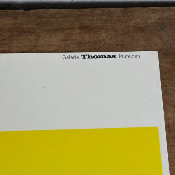 Offsetdruck Plakat Aara von Josef Albers Galerie Thomas München
