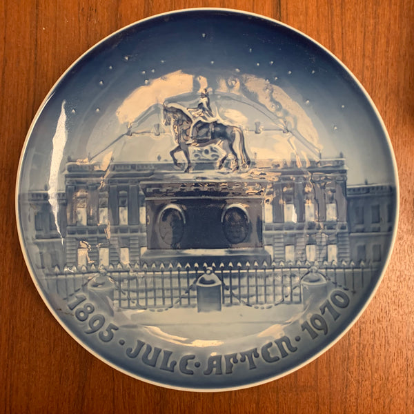 Weihnachtsteller 1895 Jule Aften 1970 von Bing und Gröndahl