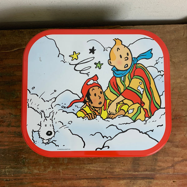 Vintage Blechdose Tim und Struppi Der Sonnentempel 2