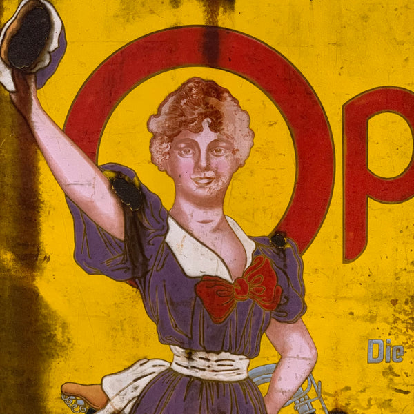 Großes Emaille Schild Opel