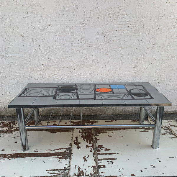 Vintage Design Coffee Table Keramik