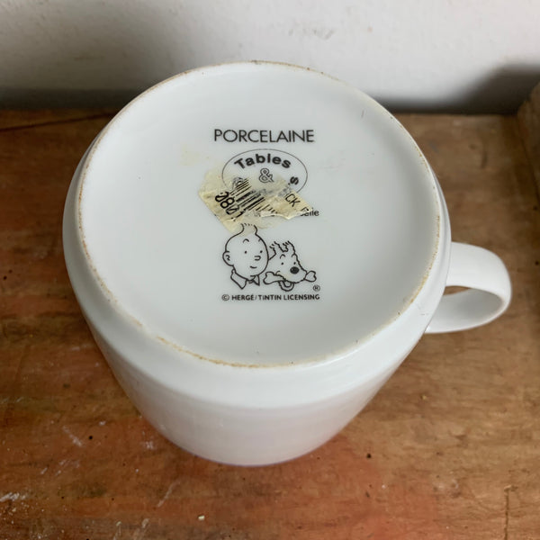Vintage Tasse Tim und Struppi Der Schatz Rackhams des Roten