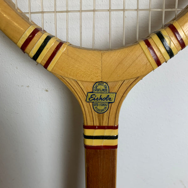 Vintage Holz Tennisschläger von Paul Horaczek