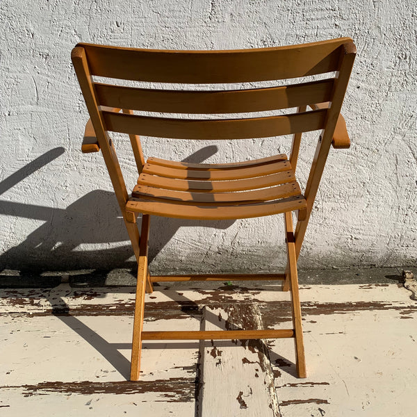 Vintage Bauhaus Klappstuhl von Herlag