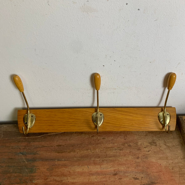 Vintage Mid Century Garderobe Hakenleiste
