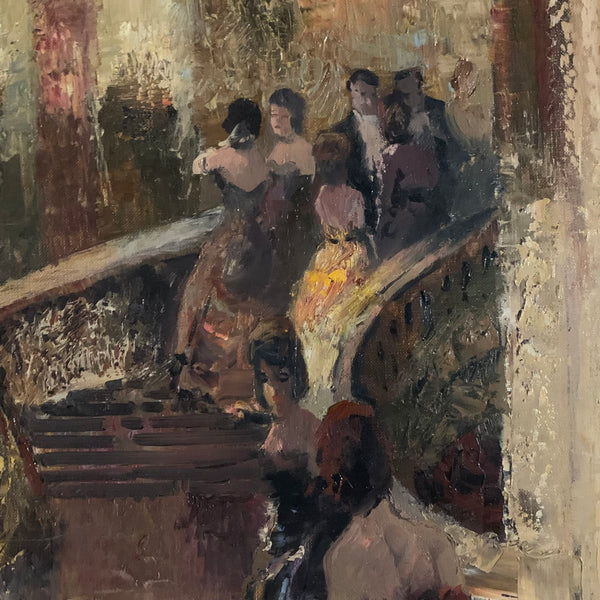 Ölgemälde Opernball von Ludwig Gschossmann
