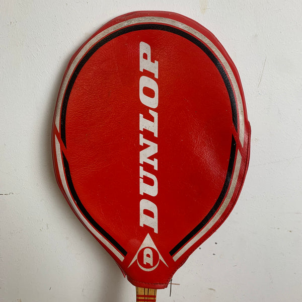 Vintage Holz Tennisschläger Dunlop mit Tasche