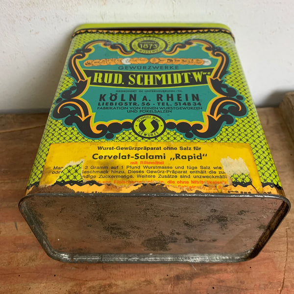 Vintage Blechdose Gewürzwerke Rud. Schmidt