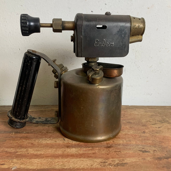 Antike Benzin Lötlampe von Enders