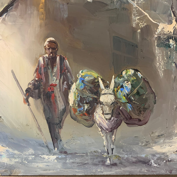 Ölgemälde Winter in Persien von Anoush Rahnarvardkar