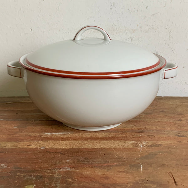 Kleine Terrine Rotrand von Hermann Gretsch für Arzberg