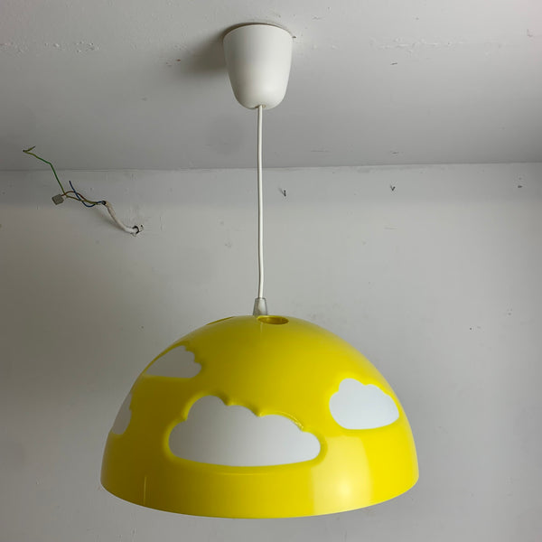 Vintage Wolke Lampe Skojig von Henrik Preutz für Ikea in gelb