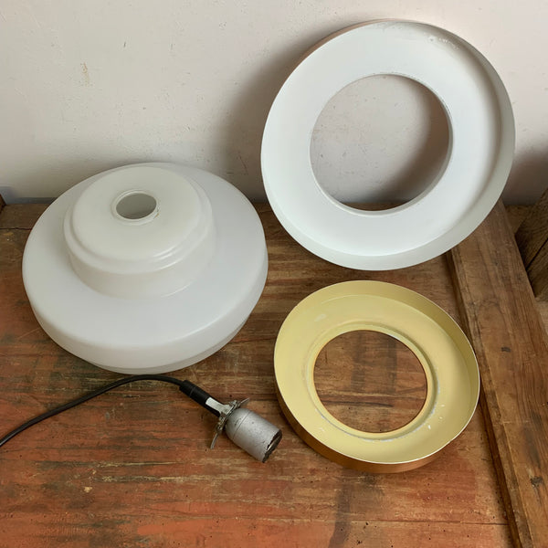 Vintage Mid Century Space Age Hängelampe im Stil von Jo Hammerborg