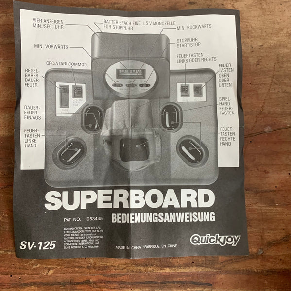 Vintage Joystick QuickJoy V SUPERBOARD SV-125