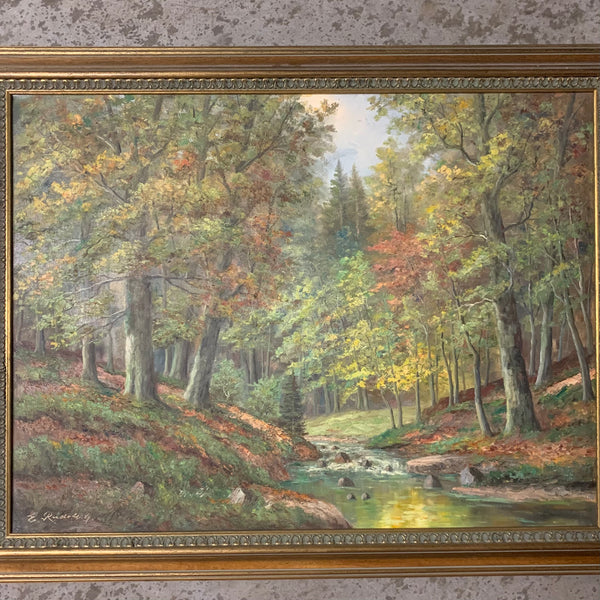 Ölgemälde Wald von Rudofsky