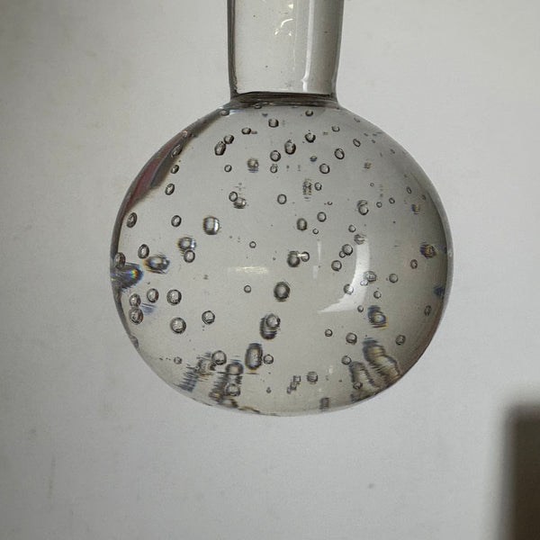 Orchideenvase Solifleurvase Stangenvase Kugelfuß mit Bubbles