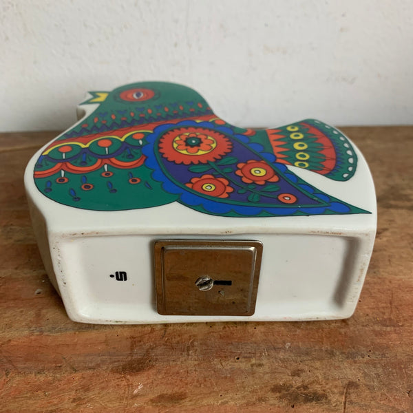 Vintage Spardose Vogel Sparkasse