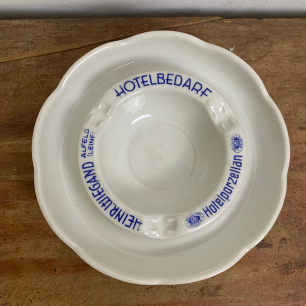 Vintage Porzellan Aschenbecher Heinrich Wiegand Hotelporzellan