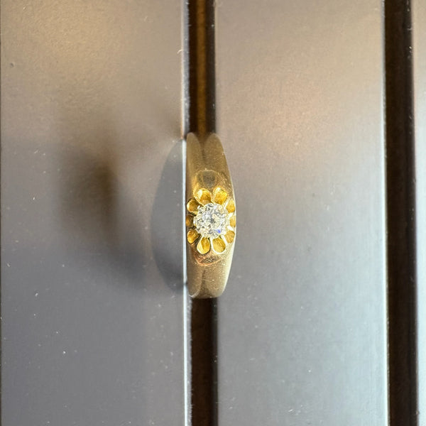 Vintage Brilliantring in Gelbgold 14 Karat