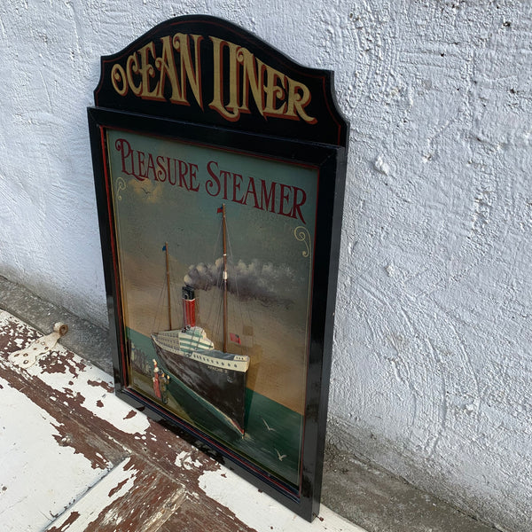 Nostalgisches maritimes Holzschild Ocean Liner