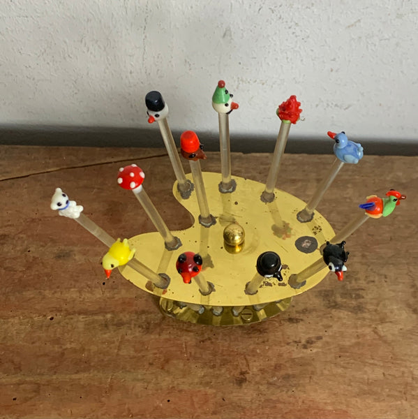 Mid Century Bowle Cocktail Spieße