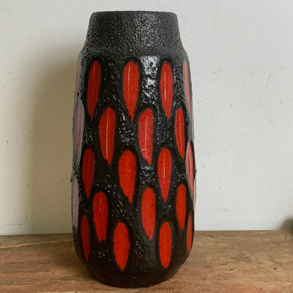 Vintage Fat Lava Keramik Vase von Scheurich