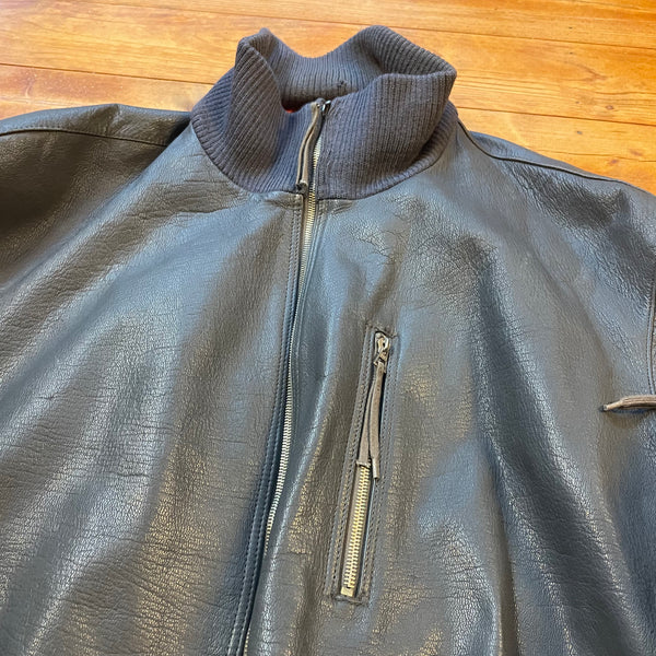 Bomberjacke aus Leder - Deutsche Bundeswehr - Vintage