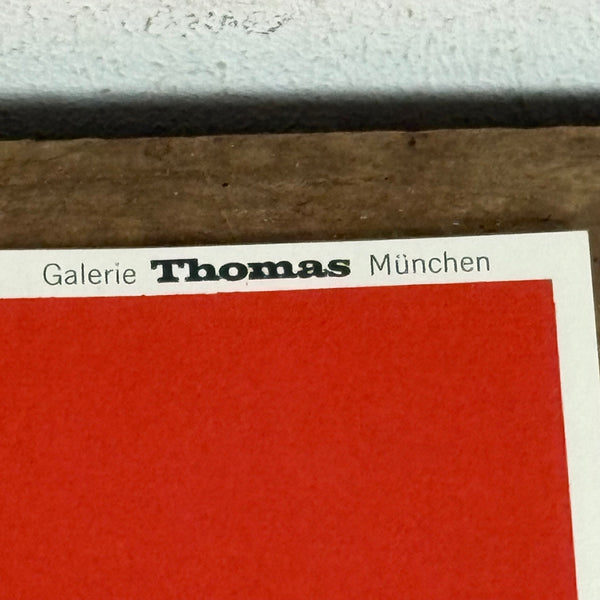 Offsetdruck Plakat Zebra von Dieter Asmus Galerie Thomas München