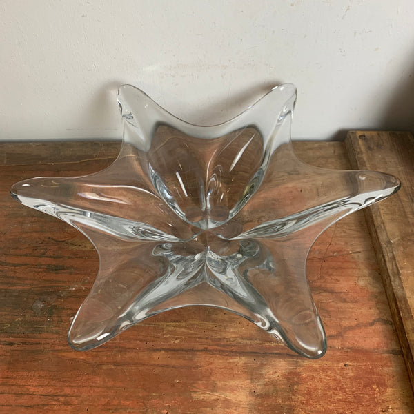 Vintage Kristallglas Schale von Daum