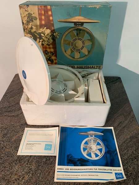 Vintage Fensterlüfter für die Haushalte von VEB Elektromotorenwerk Dessau