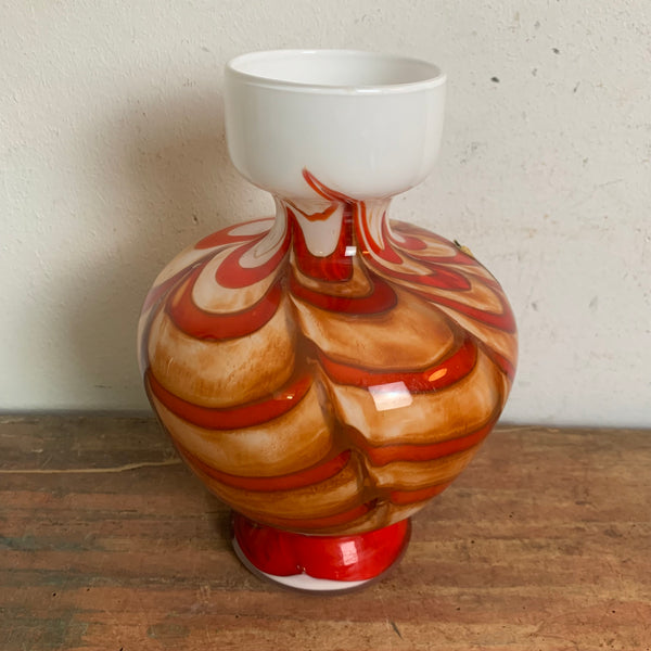 Opaline Florence Vase Vetreria Barieri